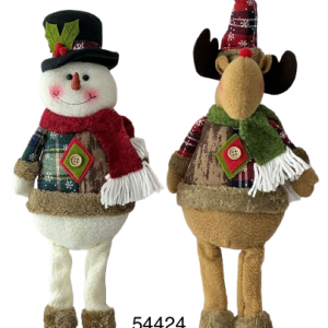MUÑECO SANTA/HOMBRENIEVE/RENO 60CM