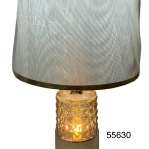 LAMPARA DE CRISTAL DOBLE LUZ 20X25X18CM