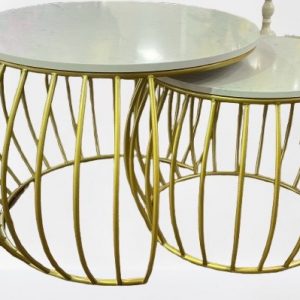 SET MESA DECORATIVA MARMOL 45/60CM 2/1