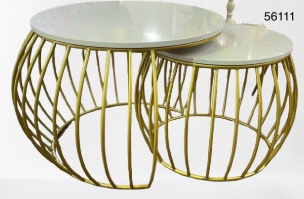 SET MESA DECORATIVA MARMOL 45/60CM 2/1