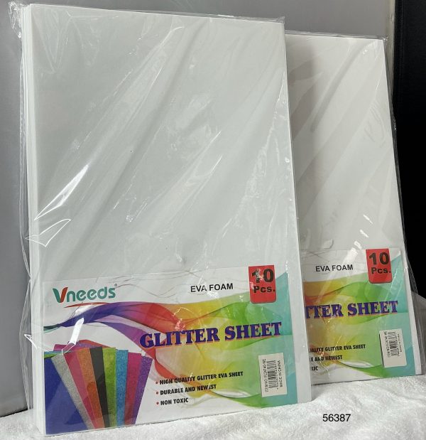 VNEEDS SET PAPEL EVA BLANCO 20X30CM 10/1