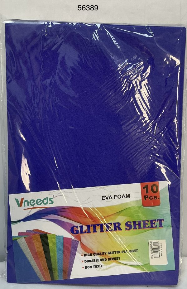 VNEEDS SET PAPEL EVA AZUL 20X30CM 10/1