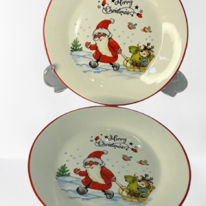 PLATO LLANO C/DISEÑO NAVIDAD 20CM