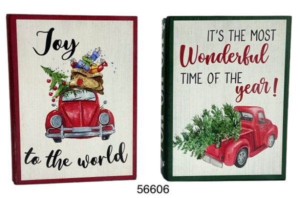 LIBRO DECORATIVO NAVIDAD 20X15X4.5CM
