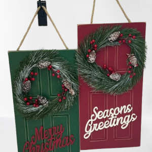PUERTA ADORNO NAVIDAD 40X20CM