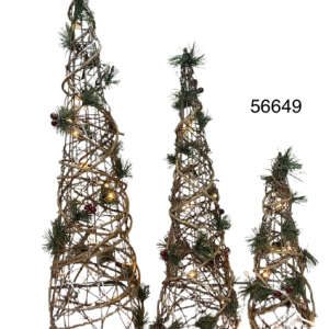SET ARBOL ADORNO NAVIDAD C/LUZ