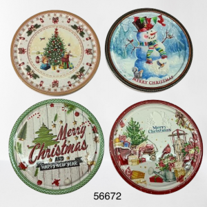 SET PORTAVASO C/DIS NAVIDAD 10.8CM 4/1