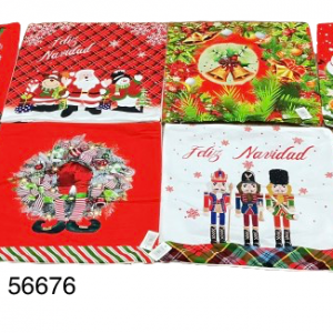 FORRO P/COJIN NAVIDAD 44X44CM