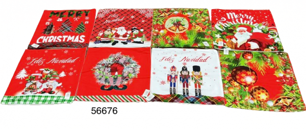 FORRO P/COJIN NAVIDAD 44X44CM