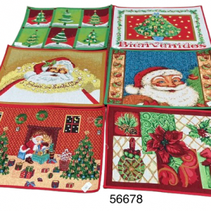 ALFOMBRA C/DISEÑO NAVIDAD 50X70CM