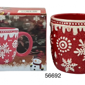 POZUELO CERAMICA C/DISEÑO NAVIDAD 10X10CM