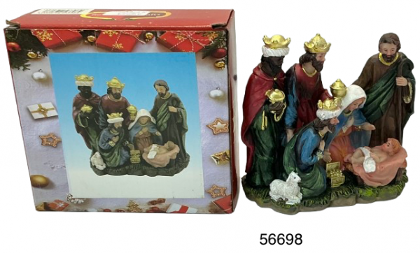 NACIMIENTO ADORNO DE NAVIDAD 14.5X13CM