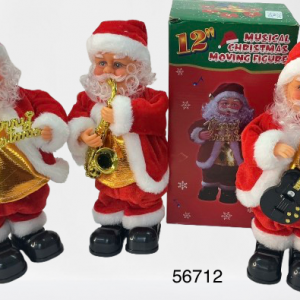 FIGURA SANTA C/MUSICA 30CM
