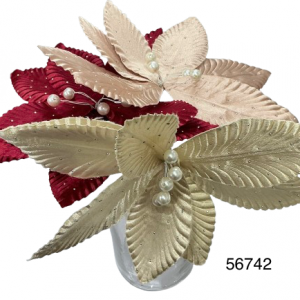 FLOR ARTIFICAL NAVIDAD 27X15CM