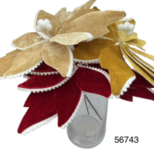 FLOR ARTIFICAL NAVIDAD 30X14CM