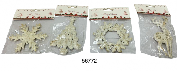 COLGANTE SURTIDO P/ARBOL 14CM