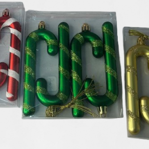 BASTON DE NAVIDAD 4/1 P/ARBOL 13CM
