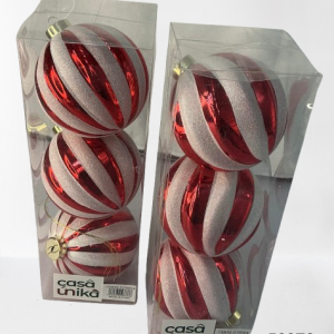 SET BOLAS P/ARBOL DE NAVIDAD 3/1 10CM