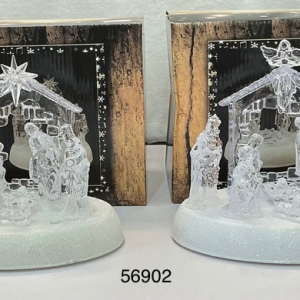 NACIMIENTO C/LUZ ACRILICO 19.5X14.5X18CM