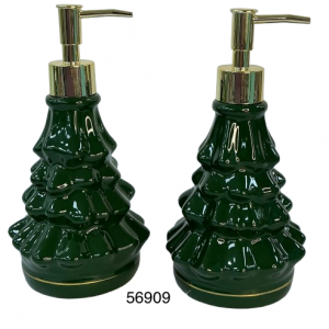 DISEPENSADOR P/JABON NAVIDAD 10.5X20CM