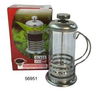 CAFETERA DE CRISTAL 7X17.5CM 350ML