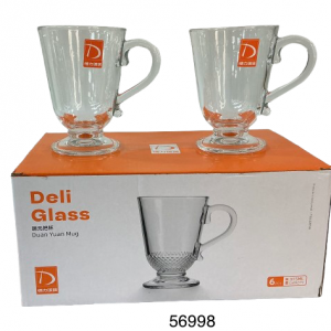 SET VASO DE CRISTAL 6/1 8.5X12CM