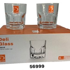 SET VASO DE CRISTAL 6/1 8.5X9.5CM