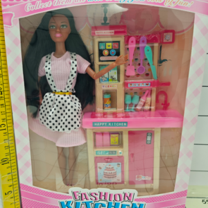 MUÑECA 11.5" C/ACCESORIOS COCINA