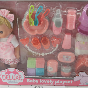 MUÑECA 14" C/ACCESORIOS