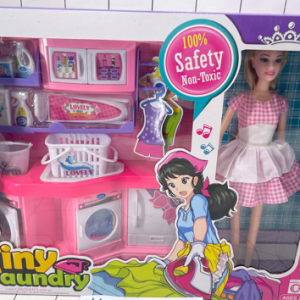 SET MUÑECA 11.5" C/ACCESORIOS LAVANDERIA