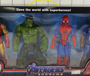 SET FIGURA SUPERHEROE 4/1