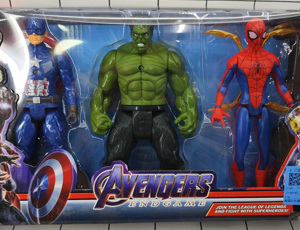 SET FIGURA SUPERHEROE 3/1