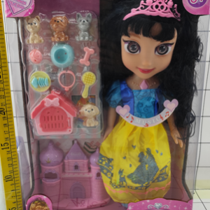 MUÑECA PRINCESA 14" C/ACCESORIOS