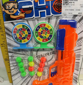 SET PISTOLA DARDOS BLISTER