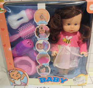 SET MUÑECA 14" C/ACCESORIOS