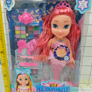 SET MUÑECA SIRENA 14" C/ACCESORIOS