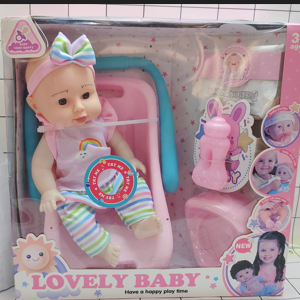 MUÑECA 14" C/ACCESORIOS CAJA