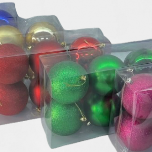 SET BOLAS DE NAVIDAD 6/1 10CM