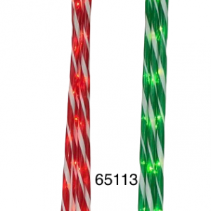 SET BASTON NAVIDAD C/LUZ P/EXTERIOR 100CM 6/1