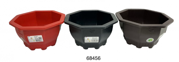MPLAS MACETERO PLAST OCTAGONAL 20X12X11CM