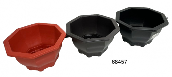 MPLAS MACETERO PLAST OCTAGONAL 25X15X14CM