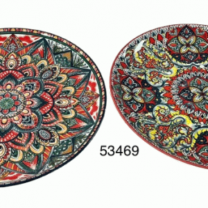 PLATO 10.5"C/DISENO INDU AZUL/ROJO