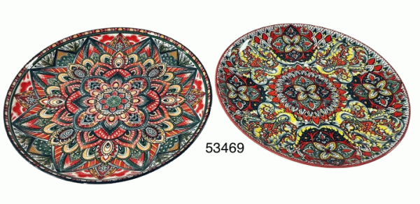PLATO 10.5"C/DISENO INDU AZUL/ROJO