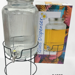 JARRON DE CRISTAL C/BASE+GRIFO 6L
