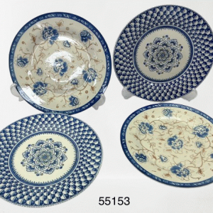 PLATO LLANO C/DISEÑO FLORES 10.5"