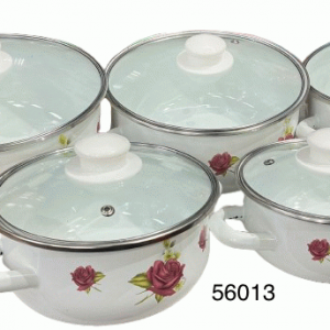 SET OLLA ESMALTADA C/DISEÑO 5/1 16/19/20/22/25CM