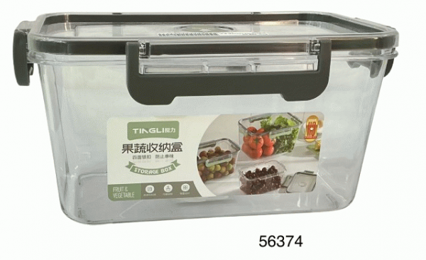 ENVASE PET RECTANGULAR C/TAPA HTICA 23X15X11.5CM