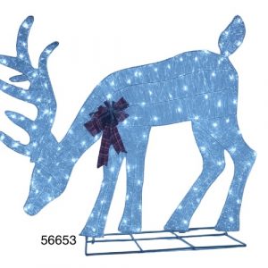 RENO ADORNO NAVIDAD C/LUZ 48X78CM
