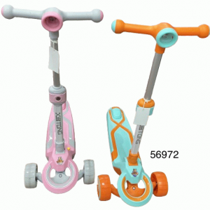 PATINETA 3RUEDAS C/LUZ+MUSICA 64X30X64-80CMH