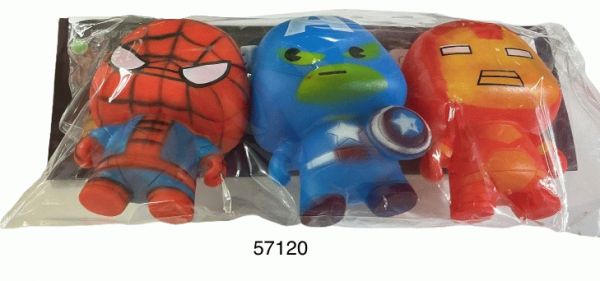 SET VINYL SUPERHEROE 3/1 8CM